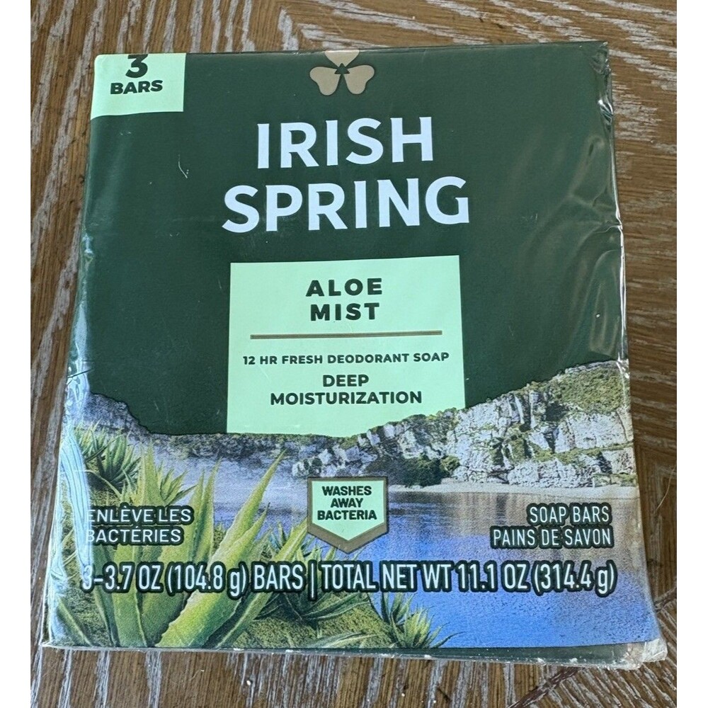 3 Bars of Irish Spring Deodorant Soap - 3.75 oz HTF!